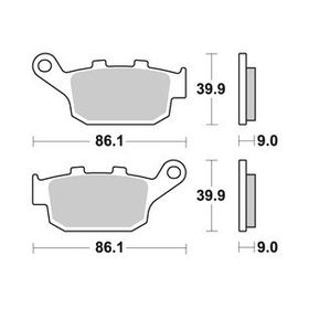 Braking Sinterli Honda Cb 500 F Arka Fren Balatası