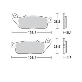 Braking Sinterli Kawasaki Z 750 Ön Fren Balatası