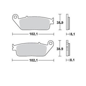 Braking Sinterli Kawasaki Z 750 Ön Fren Balatası