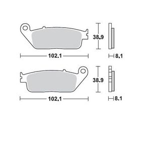 Braking Sinterli Kawasaki Z 750 Ön Fren Balatası
