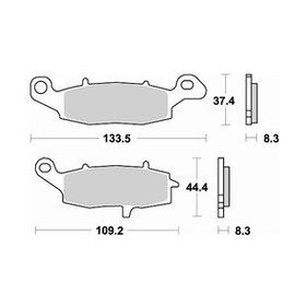 Braking Sinterli Suzuki DL 650 V-Strom Ön Sol Fren Balatası