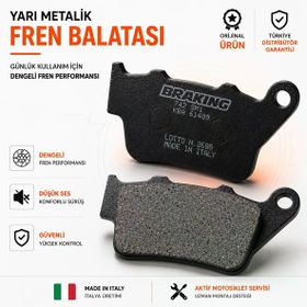 Braking Triumph Tiger 900 2020-2021 Yarı Metalik Arka Fren Balatası