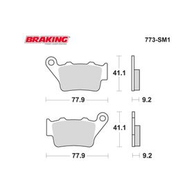 Braking Yarı Metalik Bmw F 800 Gs Arka Fren Balatası