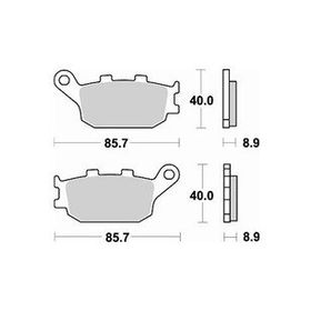Braking Yarı Metalik Honda Cbf 1000 Arka Fren Balatası