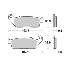 Braking Yarı Metalik Honda Cbf 500 Ön Fren Balatası