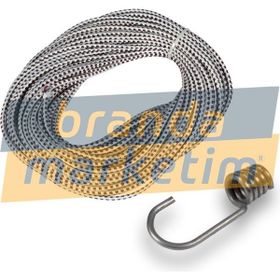 Branda Marketim Çadır Branda Gergi Lastiği İp 20 mt ve 10 Adet Metal Lastik Kancası