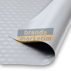 Branda Marketim Gri 3D Blockout PVC Pergola Branda Kumaşı