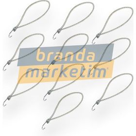Branda Marketim Metal Kancalı 10 Adet Çadır Branda Gergi Lastiği