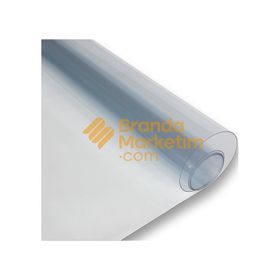 Branda Marketim Pvc Şeffaf 0.80 mm Kalınlık 150 cm Branda