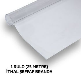 Branda Marketim Pvc Şeffaf 0.80 mm Kalınlık 150 cm Branda