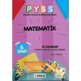 Branş Akademi Yayın 6. Sınıf PYBS Matematik 10 Deneme