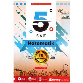 Branş Akademi Yayınları 5. Sınıf Matematik Beceri Temelli 15 Deneme