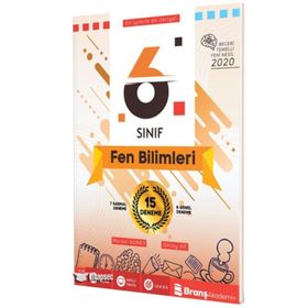 Branş Akademi Yayınları 6. Sınıf Fen Bilimleri Beceri Temelli 15 Deneme