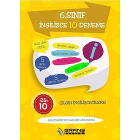 Branş Akademi Yayınları 6. Sınıf İngilizce 10 Deneme