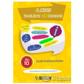 Branş Akademi Yayınları 6. Sınıf İngilizce 10 Deneme