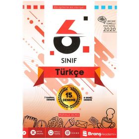 Branş Akademi Yayınları 6. Sınıf Türkçe Beceri Temelli 15 Deneme