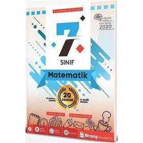 Branş Akademi Yayınları 7. Sınıf Matematik Beceri Temelli 20 Deneme