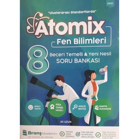 Branş Akademi Yayınları 8. Sınıf LGS Fen Bilimleri Atomix