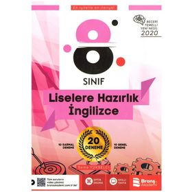 Branş Akademi Yayınları 8. Sınıf LGS İngilizce Beceri Temelli 20 Deneme