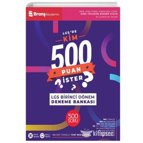 Branş Akademi Yayınları 8. Sınıf LGS'de İlk Dönem Kim 500 Puan İster Deneme Bankası