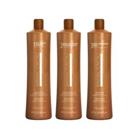 Brasil Cacau Professional Set Saç Bakım Maskesi + Saç Düzleştirici Anti Arındırıcı 3x1000 ML Şampuan