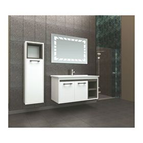 Brat Krizantem 100 CM Boy Dolaplı Banyo Dolabı