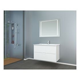Brat Menekşe Çekmeceli 80 CM Banyo Dolabı