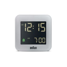 Braun BC08G Gri Klasik Seyahat Dijital Alarmlı Masa Saati
