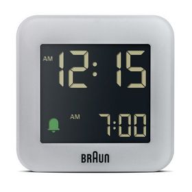 Braun BC08G Gri Klasik Seyahat Dijital Alarmlı Masa Saati