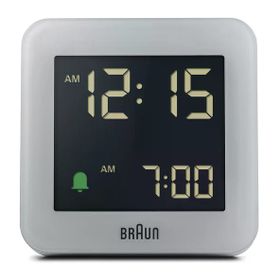 Braun BC09G Gri Dijital Alarmlı Masa Saati
