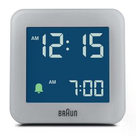 Braun BC09G Gri Dijital Alarmlı Masa Saati