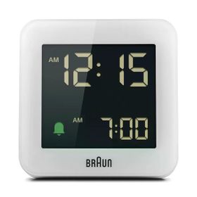Braun BC09W Beyaz Dijital Alarmlı Masa Saati