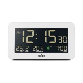 Braun BC10W Beyaz Dijital Alarmlı Masa Saati