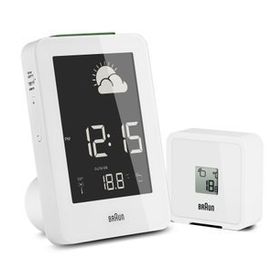 Braun BNC013WH-RC Beyaz Hava İstasyonlu Masa Saati