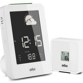 Braun BNC013WH-RC Beyaz Hava İstasyonlu Masa Saati