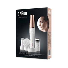 Braun FaceSpa Pro 911 Şarjlı Yüz Epilatörü + Cilt Bakım Seti 3in1