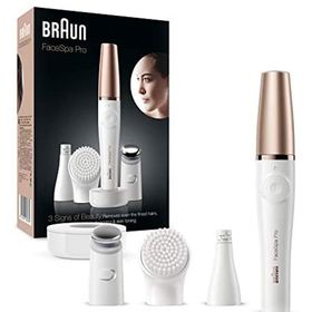 Braun FaceSpa Pro 911 Şarjlı Yüz Epilatörü + Cilt Bakım Seti 3in1