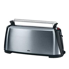 Braun HT600 1000 W 2 Dilim Hazneli Ekmek Kızartma Makinesi Gümüş