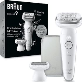 Braun Se 9041 Gümüş Silk-Épil 9 Islak Kuru Kalıcı Pürüzsüz Cilt Epilasyon Cihazı
