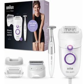 Braun Silk-Epil 5 Beyaz 5825 Bikini Trimmer 3'ü 1 Arada Kablolu Kuru Kullanım Epilatör