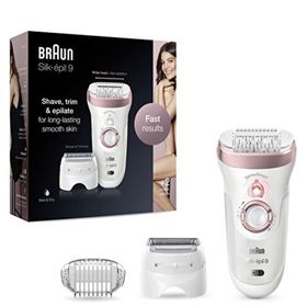 Braun Silk-épil 9 9730 SensoSmart Beyaz 2'si 1 Arada Epilatör