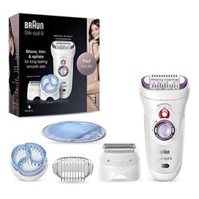 Braun Silk-épil 9 9735 SensoSmart Beyaz 3'ü 1 Arada Epilatör
