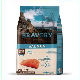 Bravery 12 kg Puppy Medium/Large Somonlu Tahılsız Yavru Köpek Maması