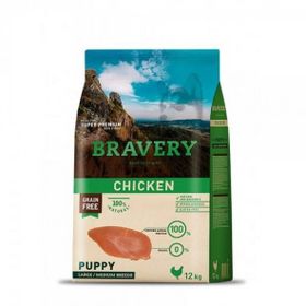 Bravery 12 kg Tahılsız Tavuk Etli Orta ve Buyuk Irk Yavru Köpek Maması
