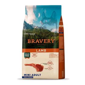 Bravery 2 kg Küçük Irk Kuzulu Tahılsız Yetişkin Köpek Maması