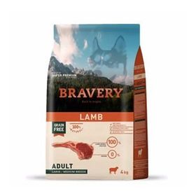 Bravery 4 kg Orta ve Büyük Irk Kuzulu Tahılsız Yetişkin Köpek Maması