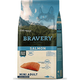 Bravery 7 kg Tahılsız Somonlu Küçük Irk Yetişkin Köpek Maması