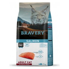 Bravery Somonlu Tahılsız 7 kg Kısırlaştırılmış Kedi Maması