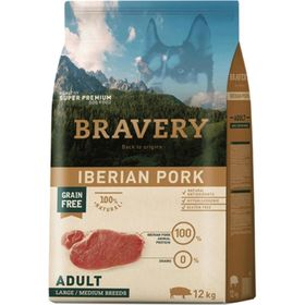 Bravery Tahılsız Domuzlu Büyük Ve Orta Irk Yetişkin 12 kg Köpek Maması