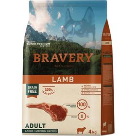 Bravery Tahılsız Kuzu Etli Orta Ve Büyük Irk Yetişkin 4 kg Köpek Maması